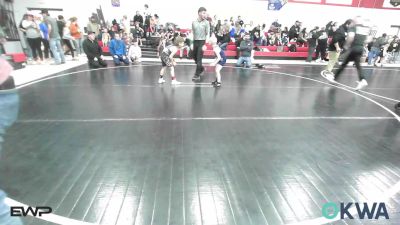 52 lbs Quarterfinal - Kooper Koon, Wyandotte Youth Wrestling vs Ryder Hastings, Hornet Wrestling Club