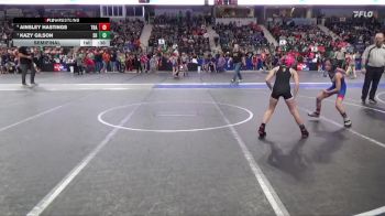 65 lbs Semifinal - Kazy Gilson, Spring Hill vs Ainsley Hastings, Trailhands