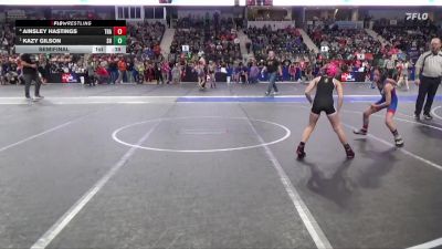 65 lbs Semifinal - Kazy Gilson, Spring Hill vs Ainsley Hastings, Trailhands