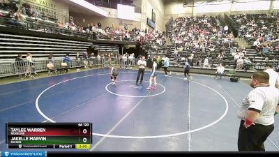 4A 120 lbs Cons. Round 1 - Taylee Warren, Ridgeline vs Jakelle Marvin, Payson