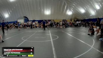 160 lbs Round 6 (8 Team) - Carter Piotrowski, DWA vs Braxton Westendorf, Warrior RTC