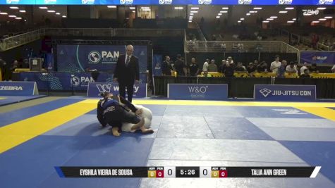 Talia Ann Green vs Eyshila Vieira De Sousa 2026 Pan Jiu Jitsu IBJJF Championship