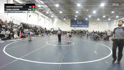 120 lbs Semifinal - Zaphyr Musshorn, Xavier vs Kenna Gioffre, Newtown