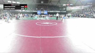 Boys 4A 106 lbs Cons. Round 3 - Gabriel Razon, Rogers (Puyallup) vs Braxton Baker, Tahoma