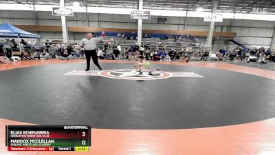 50 lbs Quarterfinal - Maddox McClellan, Sublime Wrestling Academy vs Elias Echevarria, Middleton Wrestling Club