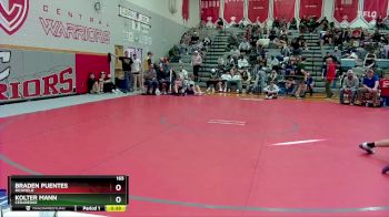 165 lbs Cons. Round 2 - Braden Puentes, Richfield vs Kolter Mann, Cedaredge