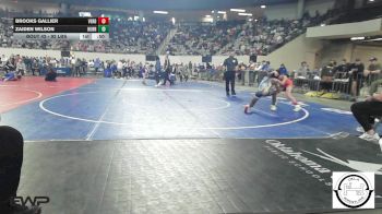 92 lbs Consi Of 16 #2 - Brooks Gallier, Verdigris vs Zaiden Wilson, Hurricane Wrestling Academy