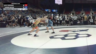 157 lbs Champ. Rd Of 32 - Jack Torosian, California vs Asher Bacon, Pennsylvania