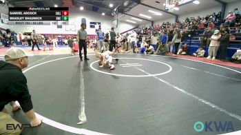 55 lbs Semifinal - Samuel Adcock, Collinsville Cardinal Youth Wrestling vs Bradley Shadwick, Berryhill Wrestling Club