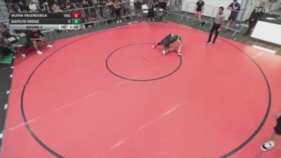 135 lbs Round 2 - Kaitlyn Krenz, Poway Elite vs Olivia Valenzuela, Rough House Wrestling Club