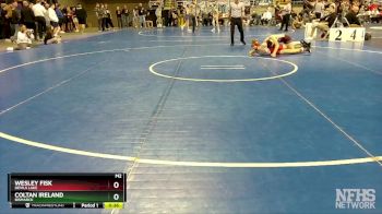 114 lbs Cons. Round 3 - Coltan Ireland, Bismarck vs Wesley Fisk, Devils Lake