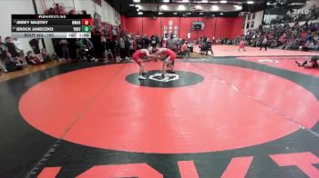 190 lbs Champ. Round 3 - Jimmy Mastny, Woodstock (MARIAN) vs Brock Janeczko, YORKVILLE (HS)