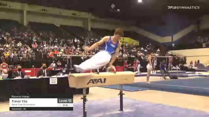 Trevor Eby - Pommel Horse, Aerial East Gymnastics - 2021 USA Gymnastics ...