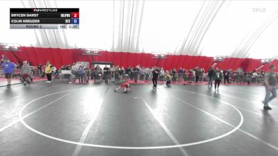 49 lbs Round 2 - Brycen Darst, Brown Deer Jr Falcons Wrestling Club vs Colin Kreuzer, B.A.M. Training Center