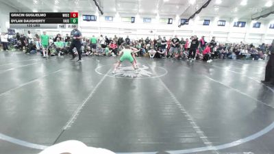 120 lbs Consi Of 4 - Gracin Guglielmo, Wrecking Crew - HS vs Dylan Daugherty, Faust Wrestling Club - HS