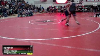 285 lbs Quarterfinal - Jordan Gulden, Sartell-Saint Stephen vs Kemper Ely, St. Peter