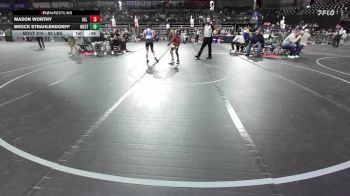 85 lbs Semifinal - Mason Worthy, All I See Is Gold Academy vs Brock Strahlendorff, Westfield