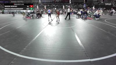 85 lbs Semifinal - Mason Worthy, All I See Is Gold Academy vs Brock Strahlendorff, Westfield