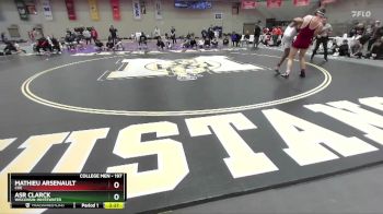 197 lbs Consolation 1st - Mathieu Arsenault, Coe vs Asr Clarck, Wisconsin-Whitewater