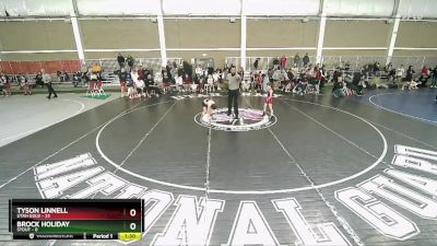 63 lbs Champ Round 1 (16 Team) - Tyson Linnell, Utah Gold vs Brock Holiday, Stout