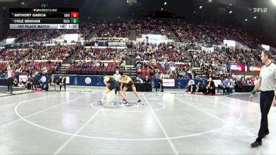 AA - 190 lbs 1st Place Match - Cole Graham, Helena Capital vs Anthony Garcia, Billings West