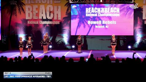 L2 - Rec Performance Advanced - 12Y [2026 Day 2 Fury] 2026 ACDA Reach the Beach Rec Nationals