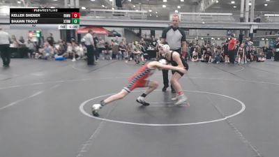 92 lbs Round 2 (3 Team) - Keller Sherer, Broad Axe WA Gold vs Shawn Trout, Xtreme Team