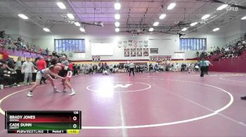 126 lbs Semifinal - Cade Dunn, LIBERTY vs Brady Jones, ODESSA