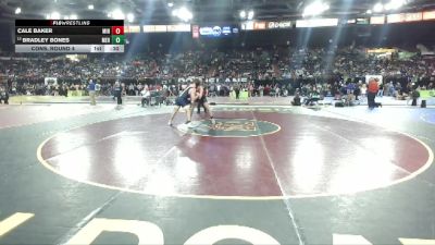 190 lbs Cons. Round 4 - Bradley Bones, Meridian vs Cale Baker, Minico