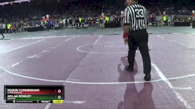 D4-157 lbs Cons. Round 1 - Mason Cunningham, Charlevoix HS vs Nolan Rowley, Bath HS