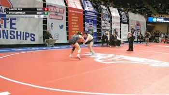 120 Class 2 lbs 5th Place Match - Dakota Nix, Waynesville vs Ryah Wurman, Marquette