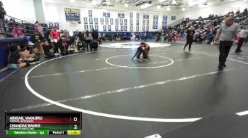 145 lbs Quarterfinal - Chandni Banks, Harvard Westlake vs Abigail Wanjiru, Thomas Jefferson