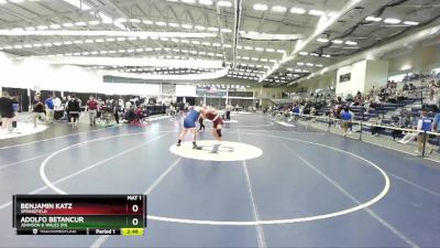 285 lbs Cons. Semi - Adolfo Betancur, Johnson & Wales (RI) vs Benjamin Katz, Springfield