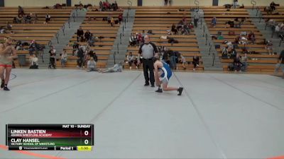 130 lbs Round 5 - Linken Bastien, Askren Wrestling Academy vs Clay Hansel, Victory School Of Wrestling