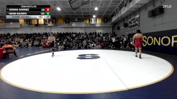 215 lbs Champ. Round 1 - Adam Galindo, Servite vs Joshua Godinez, Oxnard
