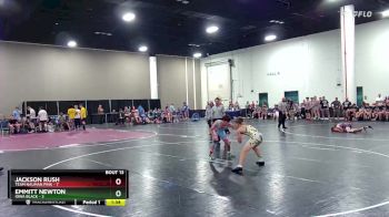 126 lbs Round 4 (8 Team) - Emmitt Newton, Iowa Black vs Jackson Rush, Team Nauman Pink