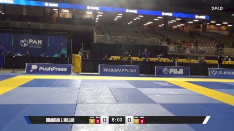 Brandan J. Millan vs Antonio A. C. Pagioro 2025 Pan Jiu Jitsu IBJJF Championship