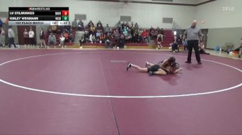 113-120A 1st Place Match - Lu Stilmunkes, Mount Vernon Girls vs Kinley Wegmann, West Delaware Girls