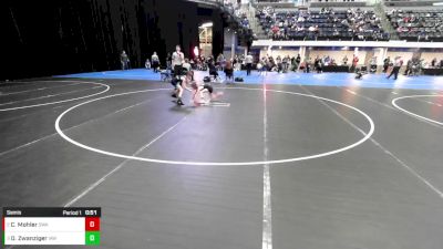 Boys 3rd-4th Grade - 63 Semis - Dake Zwanziger, Immortal Athletics WC vs Crew Mohler, Sebolt Wrestling Academy