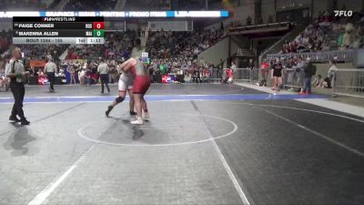 185 lbs Cons. Round 1 - Paige Conner, Rossville vs Makenna Allen, Maize