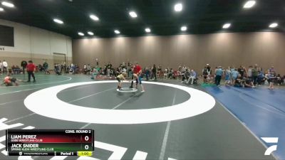 78 lbs Cons. Round 2 - Liam Perez, G580 Wrestling Club vs Jack Snider, Spring Klein Wrestling Club