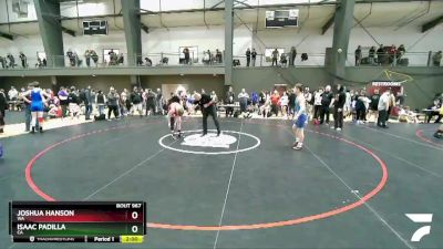 145 lbs Champ. Round 2 - Joshua Hanson, WA vs Isaac Padilla, CA