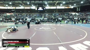 120 lbs Cons. Round 3 - Vincent Torrez, Meridian vs Christopher Porter, Lewiston