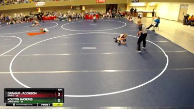 100 lbs Round 3 (4 Team) - Kolton Haskins, Zimmerman vs Graham Jacobson, NRHEG