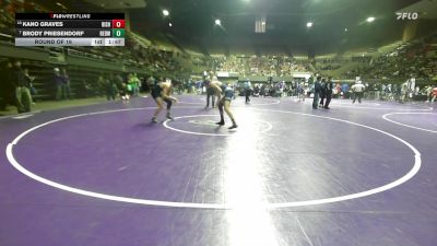 165 lbs Round Of 16 - Kano Graves, Bishop Union vs Brody Priesendorf, Redwood -Visalia