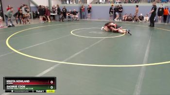 135 lbs Round 2 - Saoirse Cook, Anchor Kings Wrestling Club vs Krista Howland, Alaska