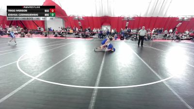 14U Boys - 140 lbs Cons. Round 1 - Trigg Iverson, Wisconsin vs Joshua Czerniejewski, Mukwonago Wrestling Club