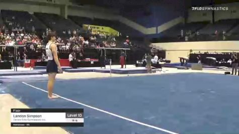 Landon Simpson - Floor, Centre Elite Gymnastics Inc. - 2021 USA Gymnastics Development Program National Championships