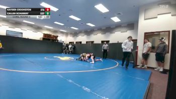 126 lbs Cons. Round 4 - Callen Schubert, Cody vs Kayden Crookston, Star Valley