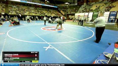 135 Class 1 lbs Semifinal - Nikeshia Davis, West Plains vs Kalli Schuster, Mid-Buchanan